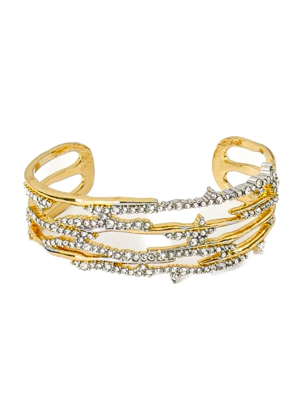 Alexis Bittar Pave Spiked Cuff Bracelet